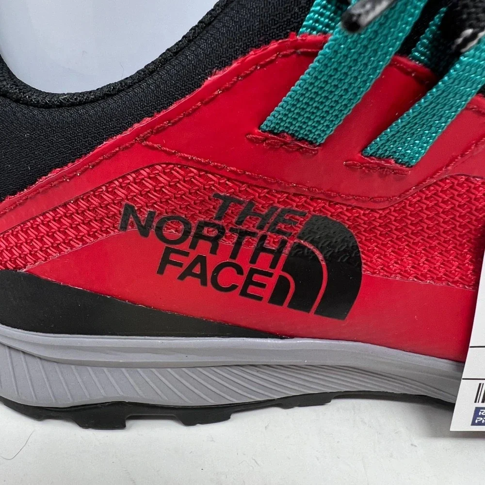 North Face Cragstone Red Black Men's Fabric Stretch  Hiking Shoe Size 12 US NWOB